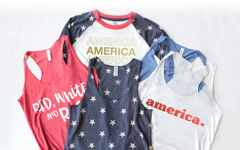 4th of July Shirts and Tank Tops